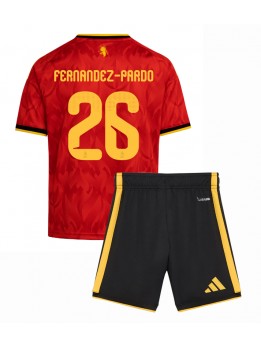 Otroški Nogometna dresi replika Belgija Matias Fernandez-Pardo #26 Domači SP 2026 Kratek rokav (+ hlače)